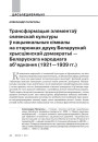 Трансфармацыя элементаў сялянскай культуры ў нацыянальныя сімвалы на старонках друку Беларускай хрысціянскай дэмакратыі — Беларускага народнага аб’яднання (1921—1939 гг.)